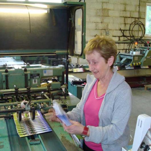 Mai Sarsfield completes final job in old Bindery, 2007